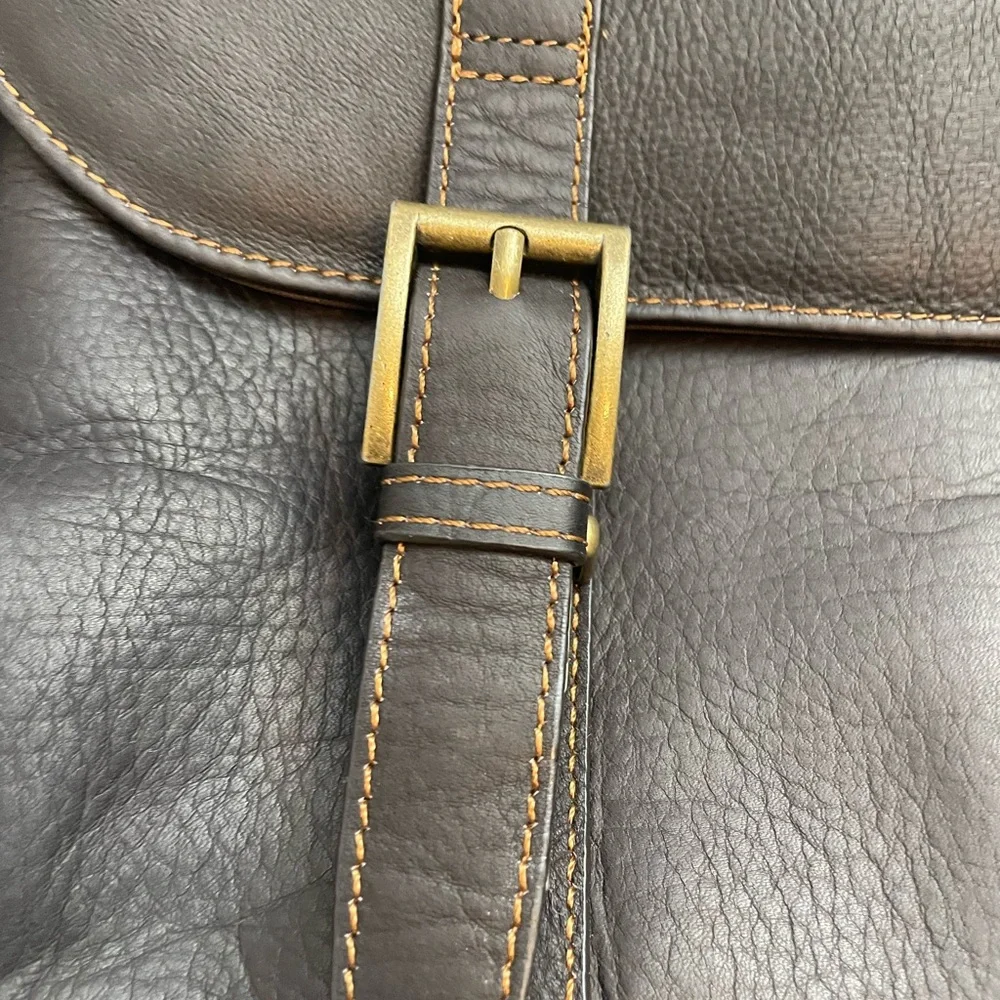 Samsonite Brown Leather Men's Laptop Bag